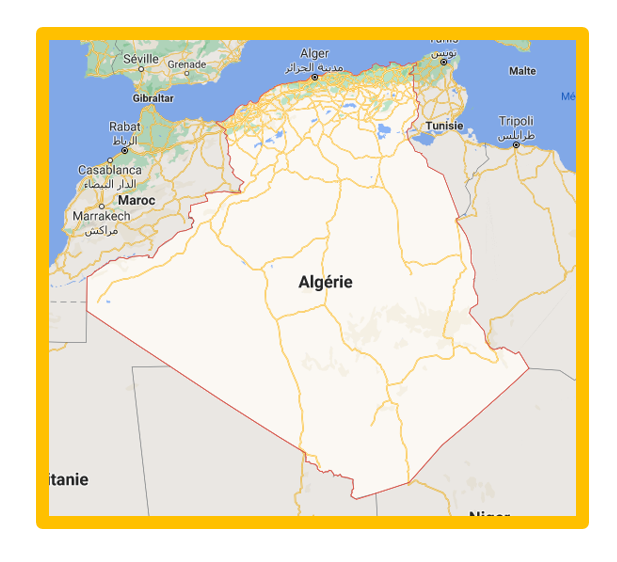 carte de l'Algérie