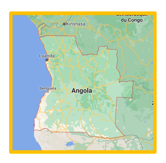 carte de l'Angola