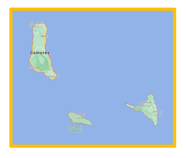 carte des Comores