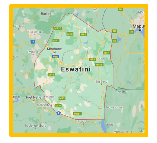 carte de l'Eswatini