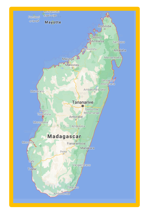 carte de Madagascar