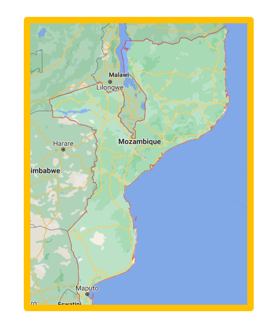 carte du Mozambique