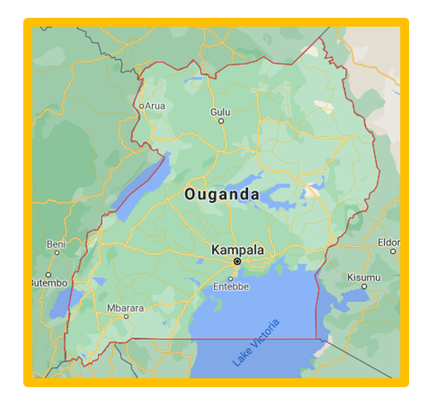 carte de l'Ouganda