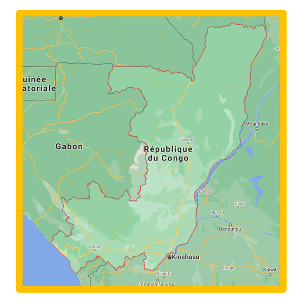 carte de la République du Congo