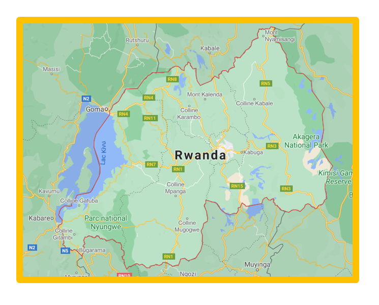 carte du Rwanda