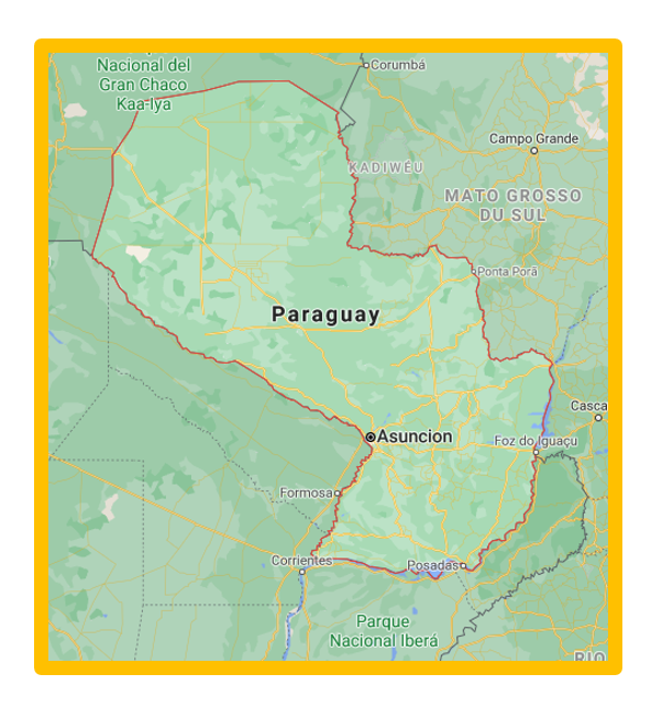 carte du Paraguay