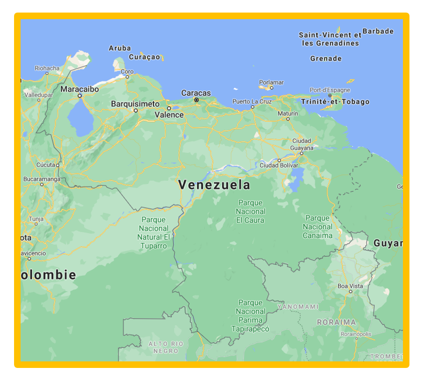 carte du Venezuela