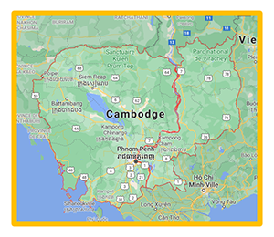 carte du Cambodge