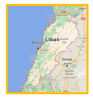 carte du Liban