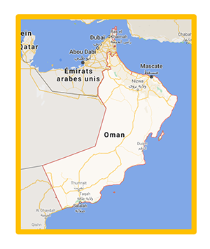 carte d'Oman