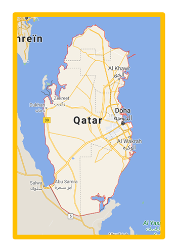 carte du Qatar