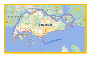 carte de Singapour