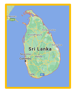 carte du Sri Lanka