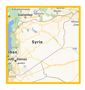 carte de la Syrie