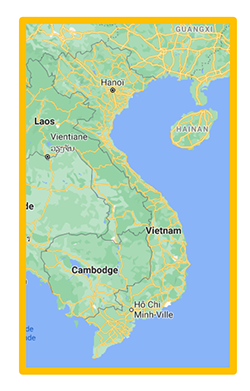 carte du Vietnam