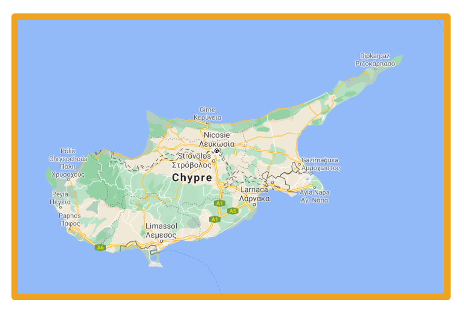 carte de Chypre