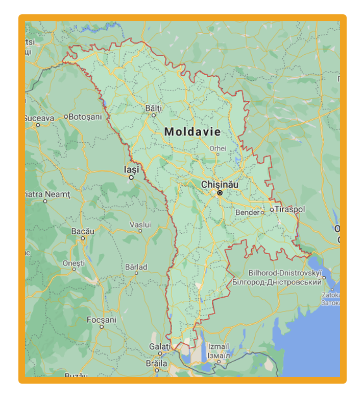 carte de la Moldavie