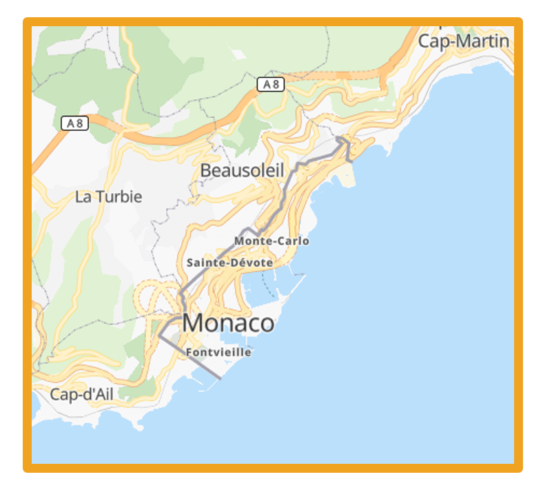 carte de Monaco