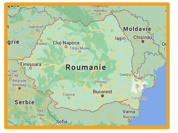 carte de la Roumanie