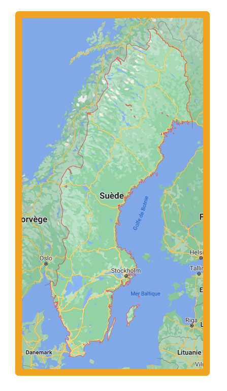 carte de la Suède